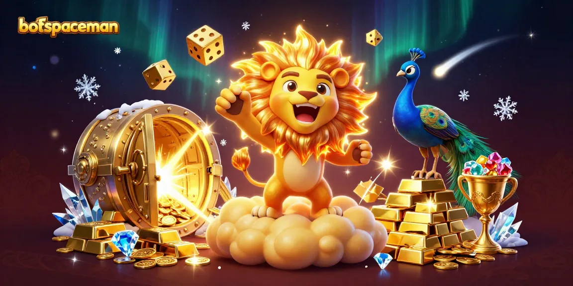 Experience exhilarating wins with bot spaceman in this dynamic casino-themed illustration.