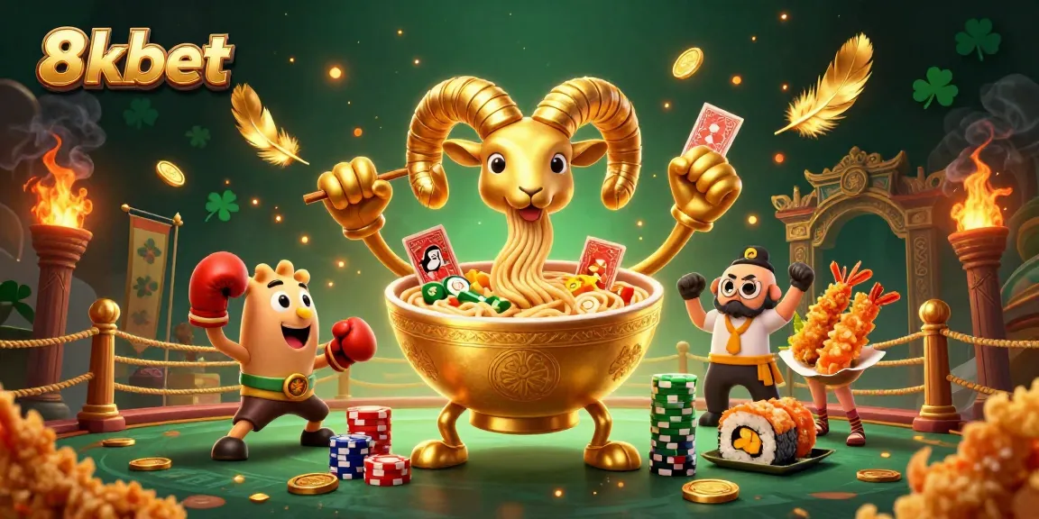 Experience excitement with 8xbet's dynamic online gaming scene featuring vibrant characters and detailed casino elements.