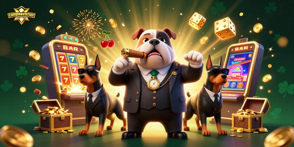 Menggandeng keberuntungan di campmaxstraus dengan 3D kartun mafia bulldog dan mesin slot, siap menang besar!