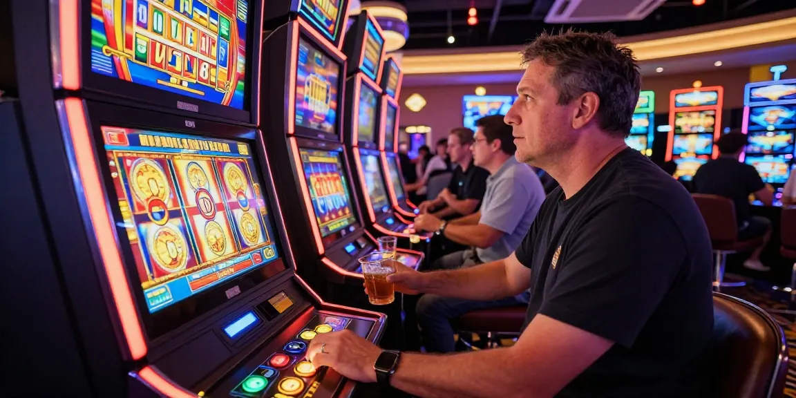 Permainan slot dengan jackpot besar di kasino, menghadirkan suasana penuh energi dan antisipasi.