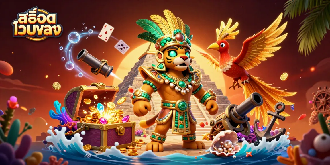 Engage with สล็อตเว็บตรง excitement through vibrant casino elements and detailed characters in a dynamic illustration.