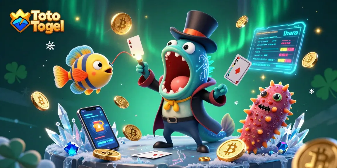 Toto Togel menampilkan gulper eel bioluminescent melakukan trik kartu bersama ikan pemancing.
