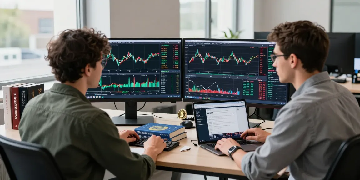 Трейдер, изучающий графики и данные BitMEX, делая анализ криптовалютных рынков.