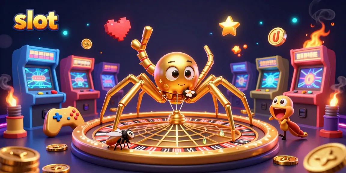 Slot gacor yang menarik dengan simbol dan elemen permainan di sekitarnya.