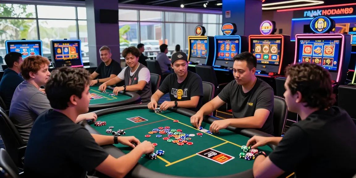 Engaged players enjoying rajakhodam89 daftar in a vibrant online casino atmosphere.