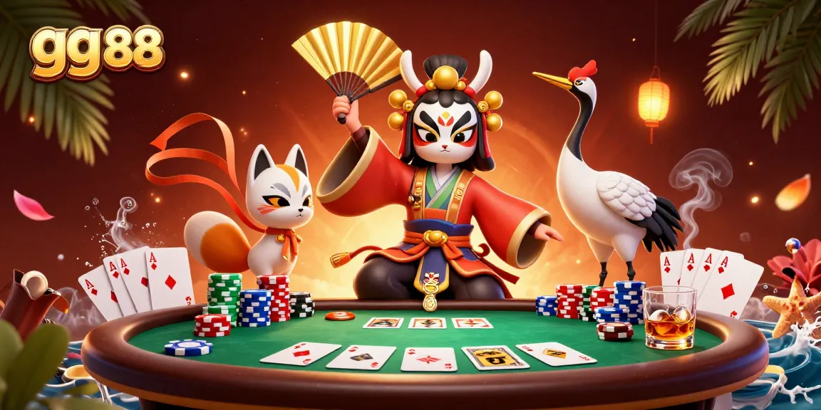 Experience thrilling gameplay at gg 88 poker tables with vibrant characters and rich casino elements.