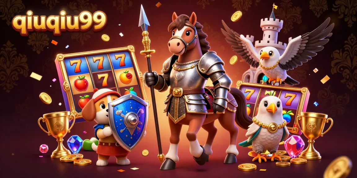 Engage with qiuqiu99's thrilling slots experience featuring vibrant characters and dynamic elements.