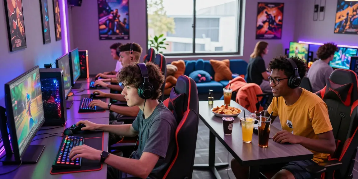 Friends enjoying an exciting gaming session in a modern lounge showcasing sunwin gaming culture.